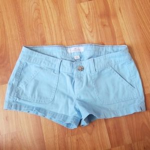 Size 0 Hollister Low-rise Shorts in Baby Blue